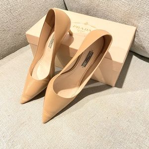 Prada Tan Heels